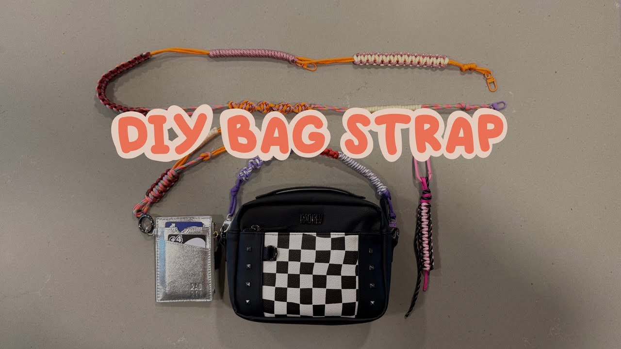 Paracord bag straps DIY tutorial + small business life