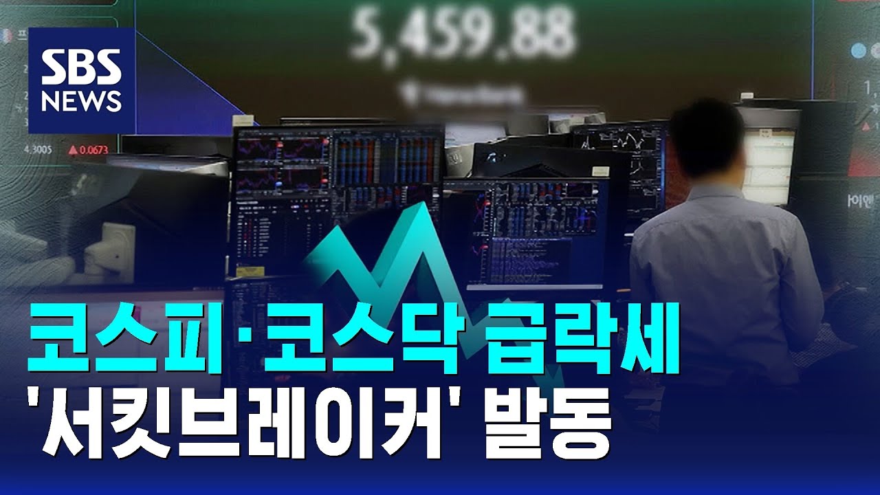 코스피·코스닥 급락세…'서킷브레이커' 발동 / SBS