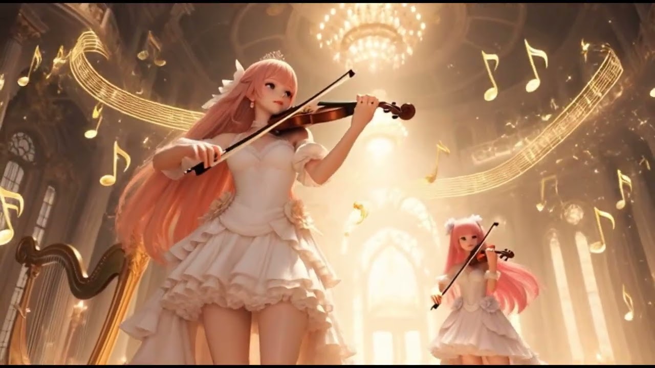 Relaxing drive - Violin and Harp 7 #aimusic #suno #clipchamp #grokai #seaartai