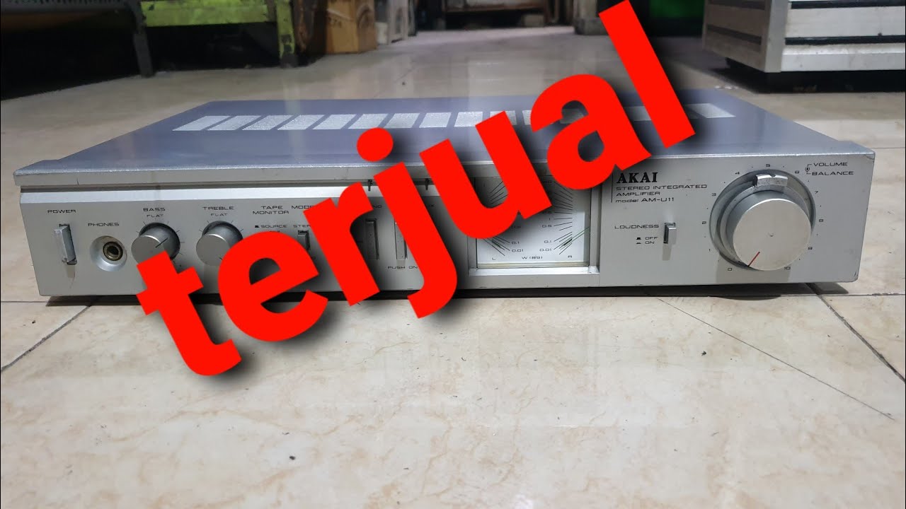 Tes power amplifier vintage akai au-u11 made in japan stereo intergrated 