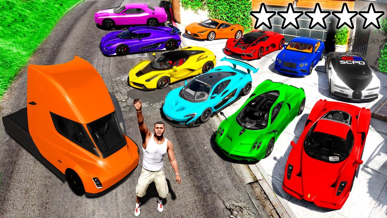 Collecting 40+ RARE & SECRET CARS in GTA 5!