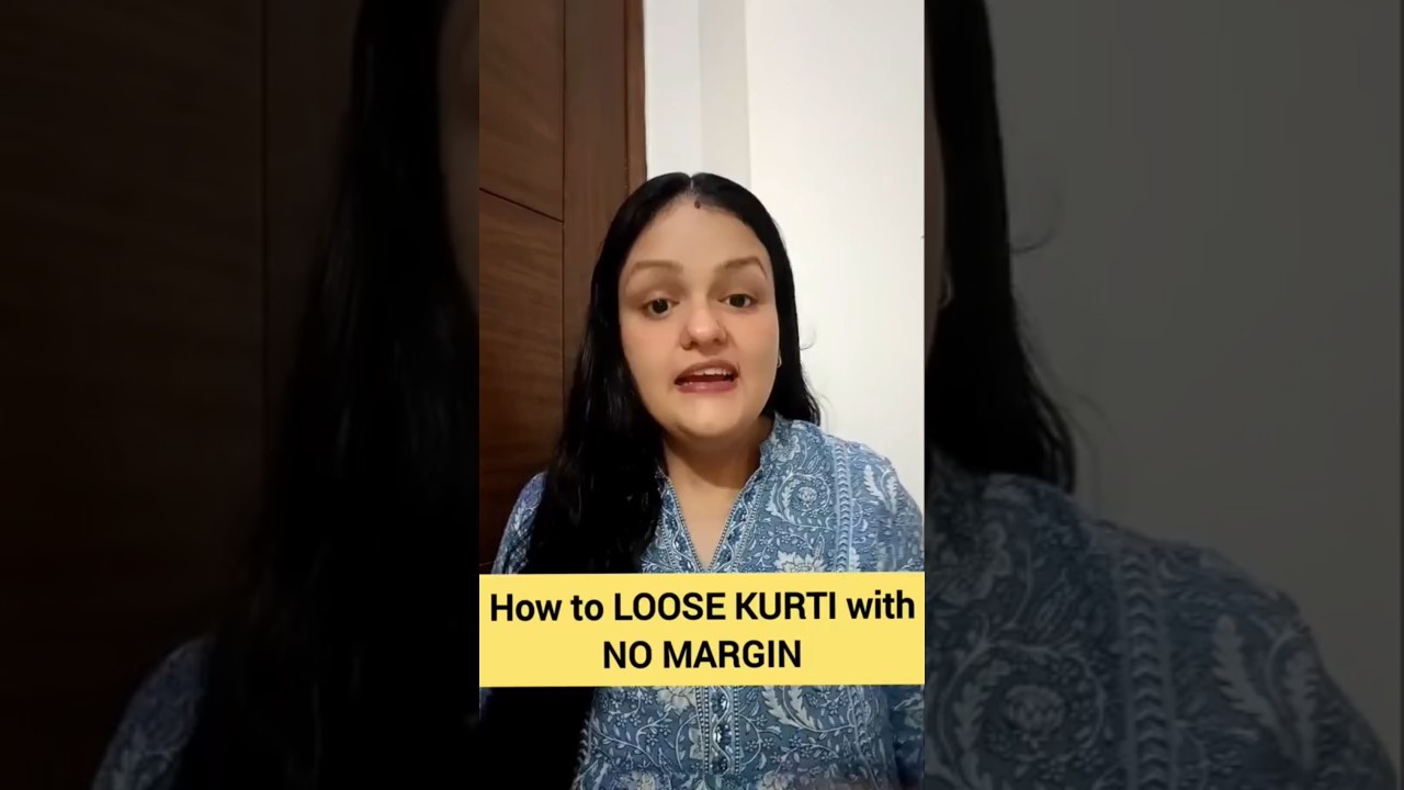 How to loose TIGHT KURTI with NO MARGIN #alteration #fashion #kurti #suits #design #clothing #kurtis