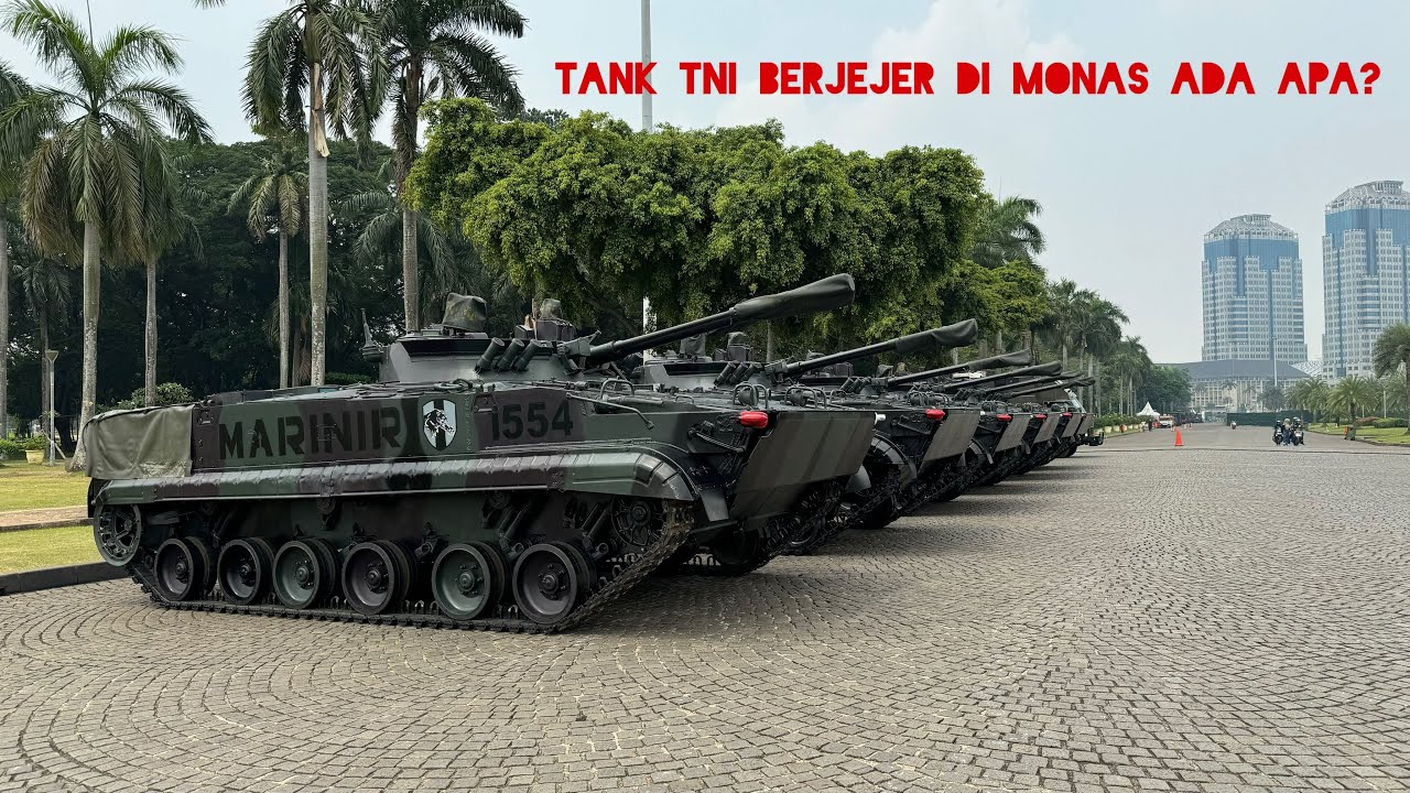 Tank TNI berjajar di Monas dalam rangka apa?