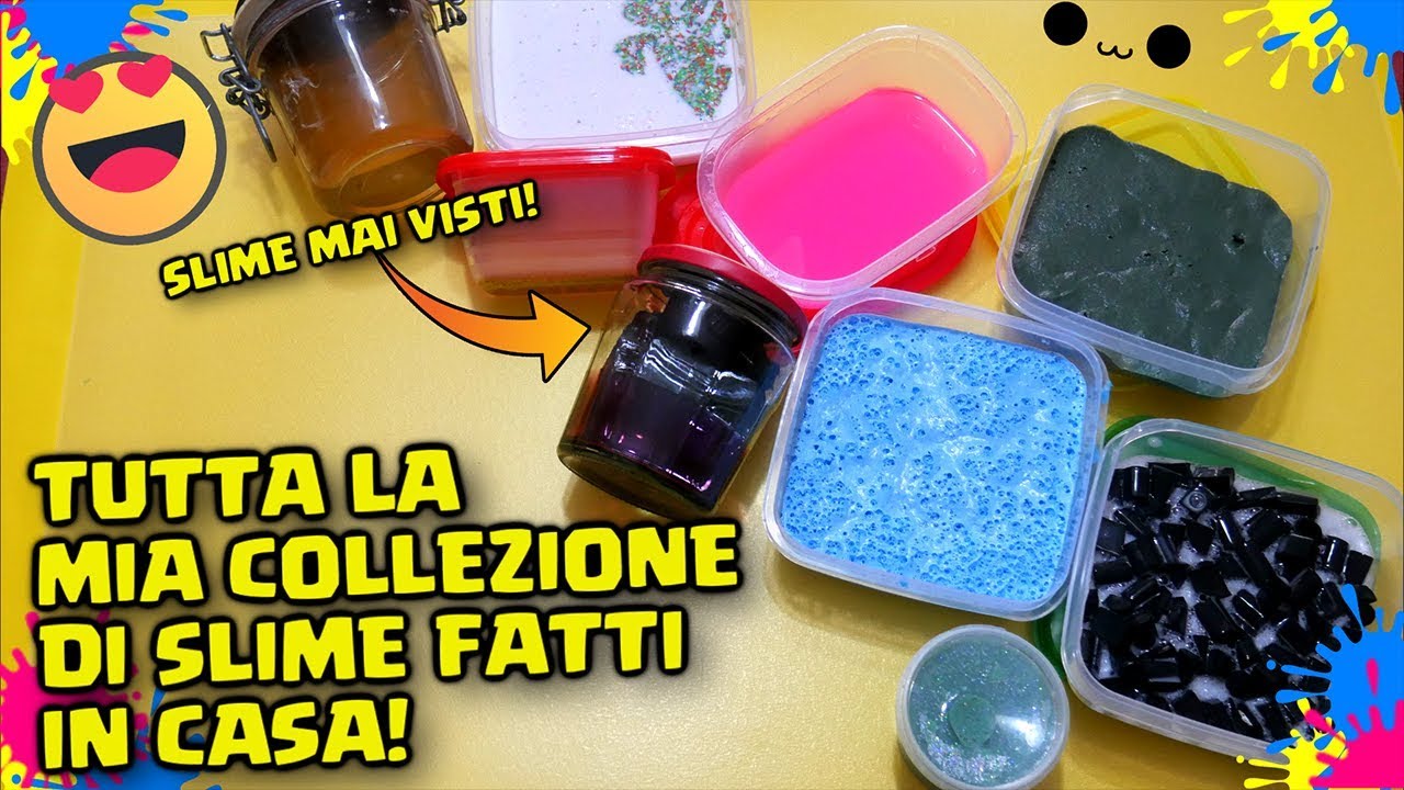 TUTTI i MIEI SLIME FATTI in CASA + SLIME MAI VISTI! Collezione di Slime fatti in CASA | FrancyDreams