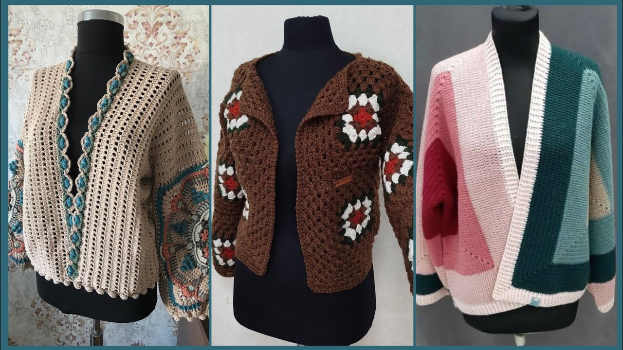Latest Crochet Jacket Design | Handmade Fashion