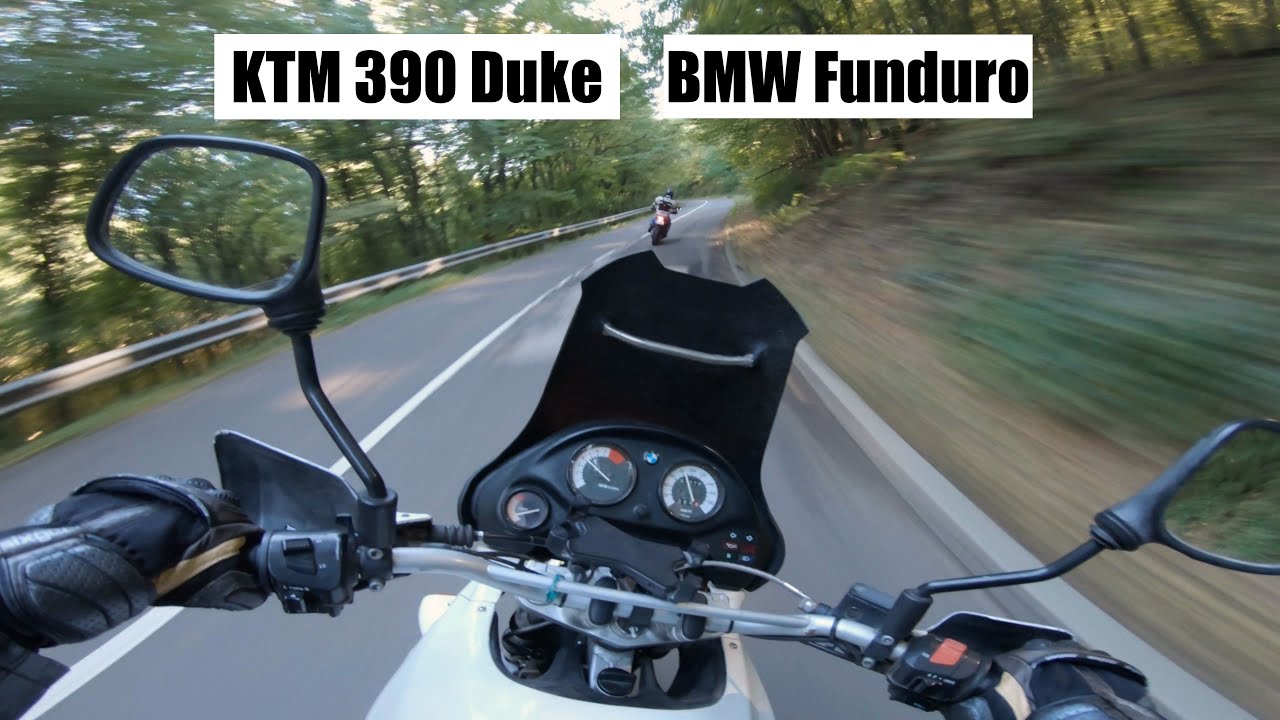 BMW F650 Funduro vs. KTM 390 DUKE - POV [RAW Onboard] [4K]