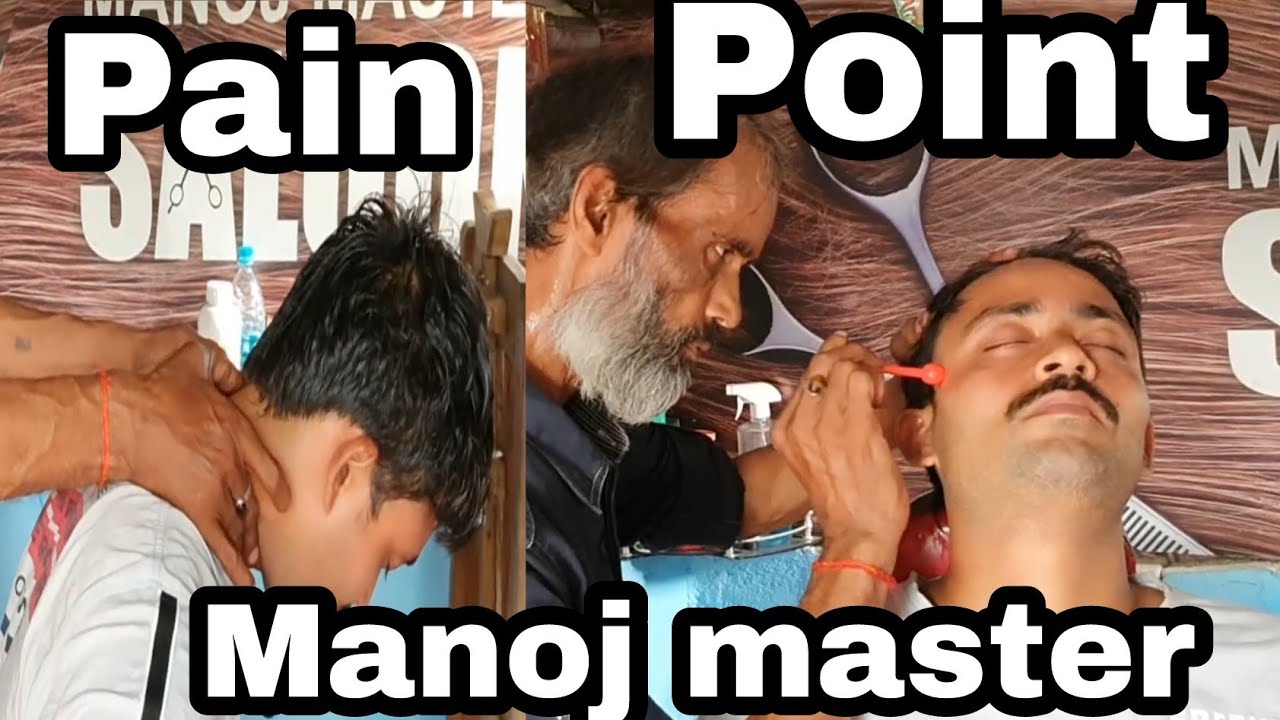 Manoj,master chiropractor neck and body massage with tapping sound by Indian legendary barber/ Asmr