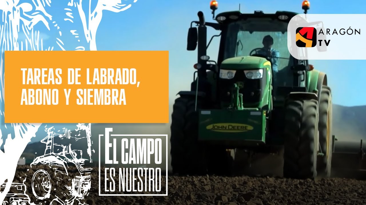 Inmerso en sus tareas de labrado, abono y siembra