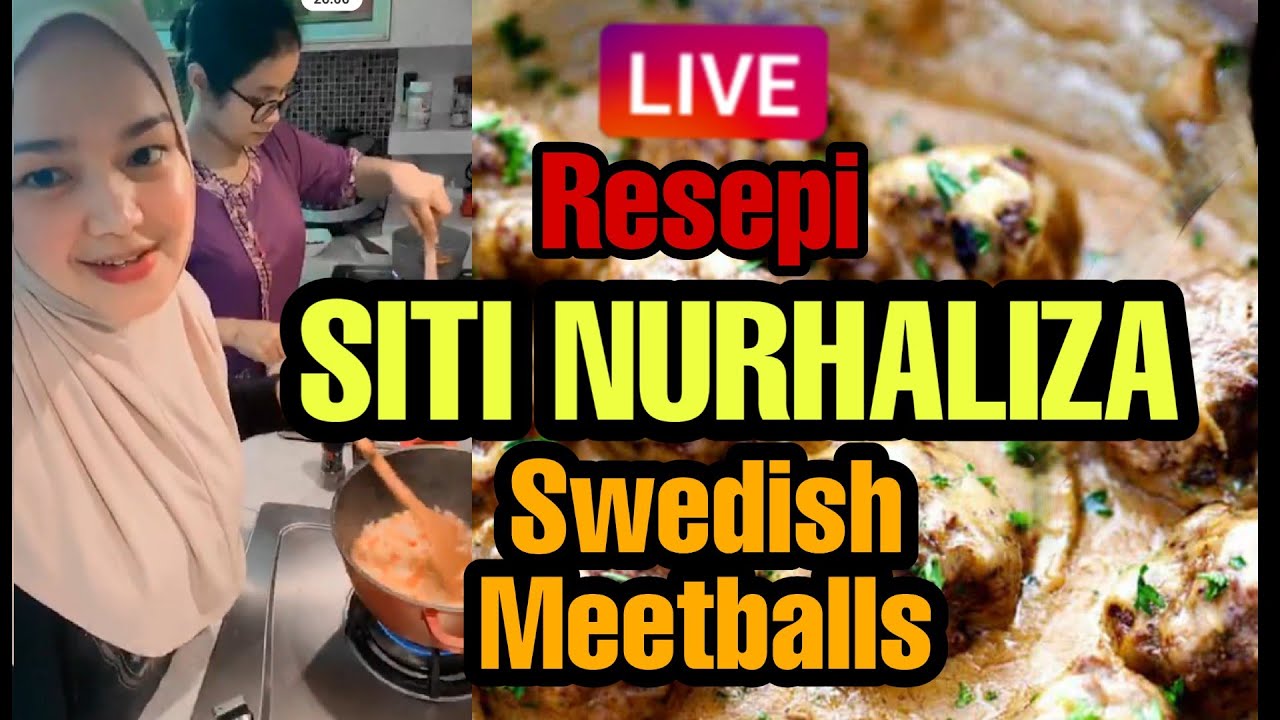 Siti Nurhaliza LIVE Tunjuk Resepi Swedish Meetballs cara CTDK