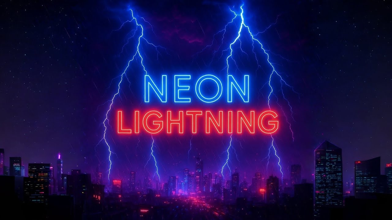 NEON LIGHTNING  by @TastedMind