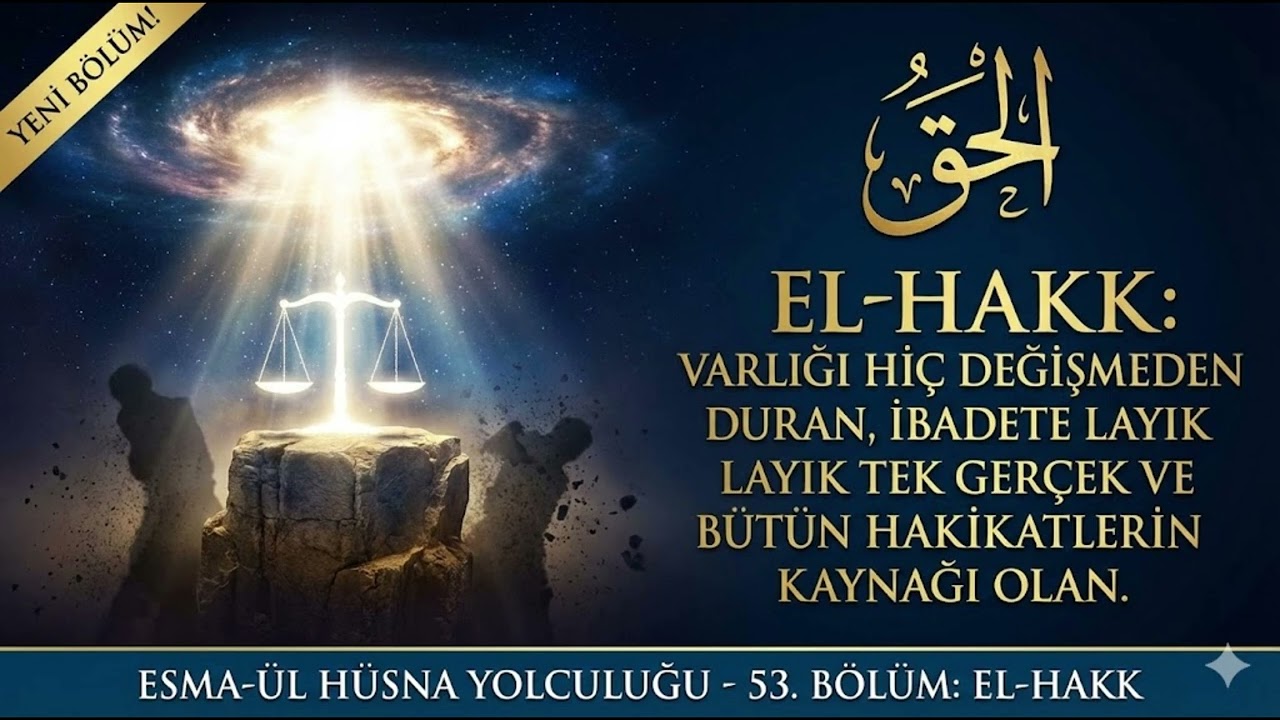 EL-HAKK İsmi Nedir? | Varlığı Değişmeyen Tek Gerçek ve Hakikatin Kaynağı (Esma-ül Hüsna 53)