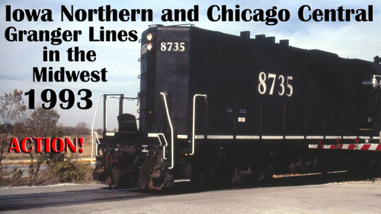 1993 Iowa Northern and Chicago Central Granger Lines in the Midwest