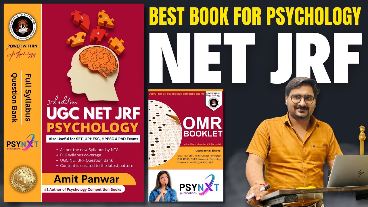 UGC NET JRF Psychology - BEST BOOKS FOR PREPARATION - Full Syllabus Coverage & MCQs Questions Bank