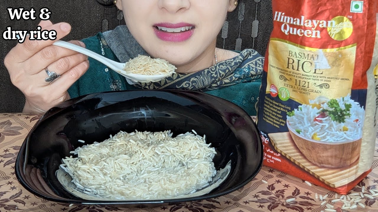 ASMR DRY & WET RICE EATING // REQUEST VIDEO 💦💦