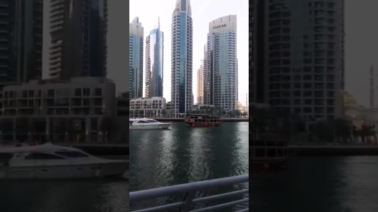Balade au quai marina Dubai #baladeborddemer #paysage