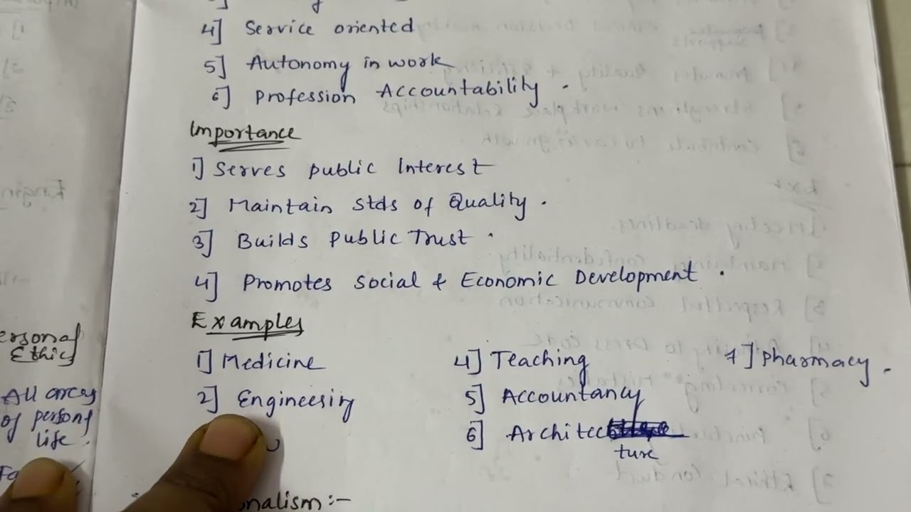 WHAT IS PROFESSION AND PROFESSIONALISM ? || EXPLANATION IN ENGLISH AND TELUGU || JNTUH
