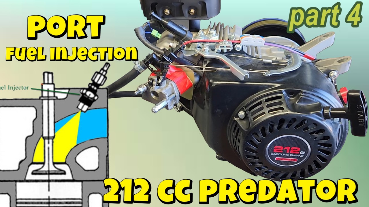 S6 E12. Port fuel injection upgrade for the 212 cc predator engine.  easy DIY fuel injection .