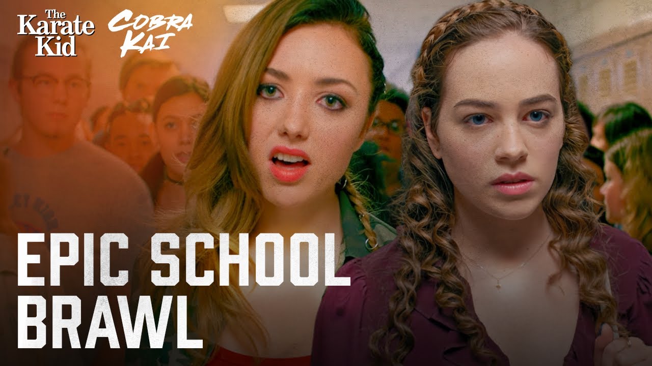 Crazy School Fight | Cobra Kai (Mary Mouser, Peyton List)