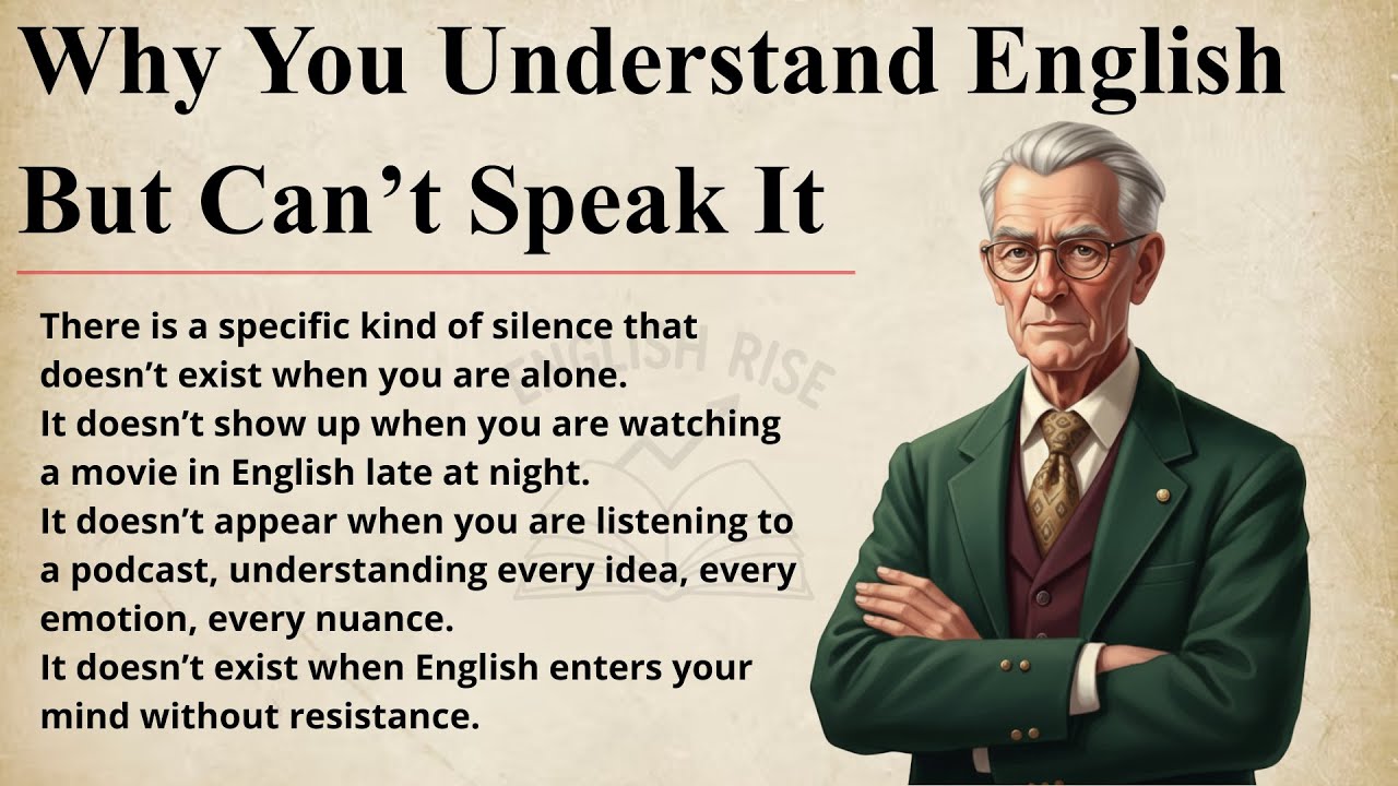 Why You Understand English But Can’t Speak It || Improve Your English Fluency