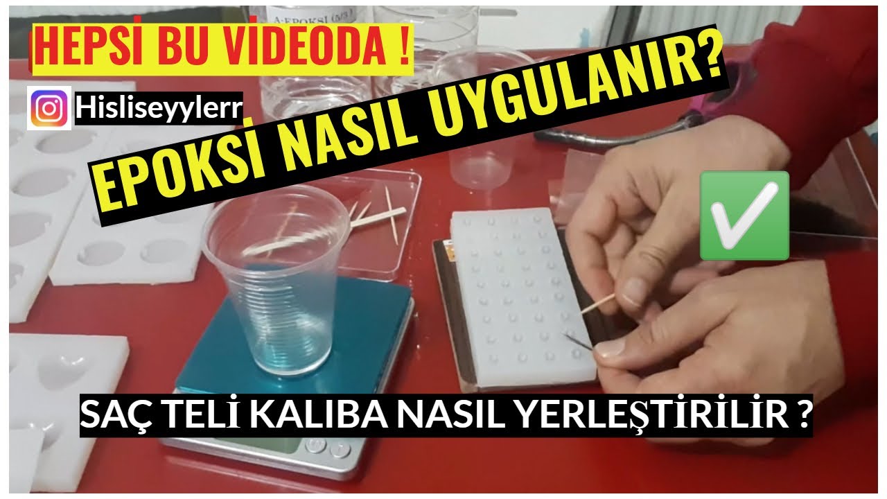 Epoksi Nasıl Uygulanır ? Uygulama Şekli 36 lı Tesbih Kalıbına Dökme Teknikleri