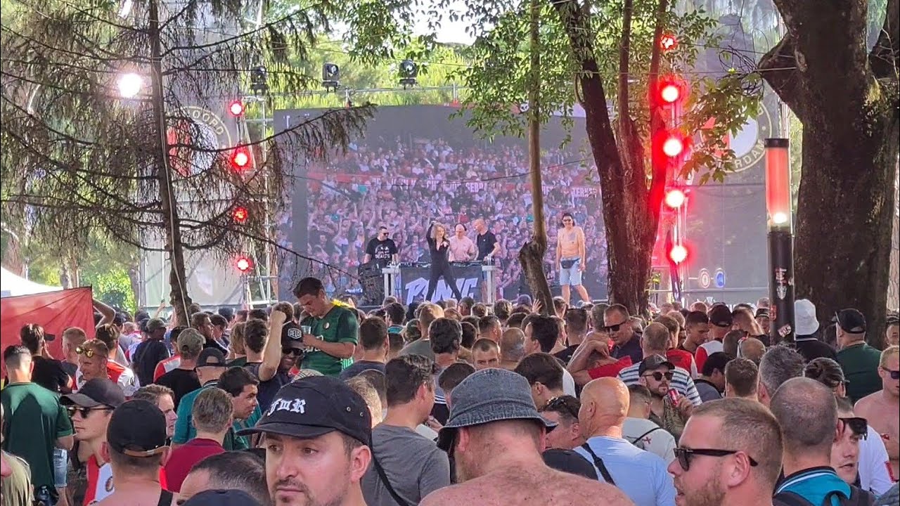 UEFA Conference League. Feyenoord Rotterdam fans in Tirana - Albania #11