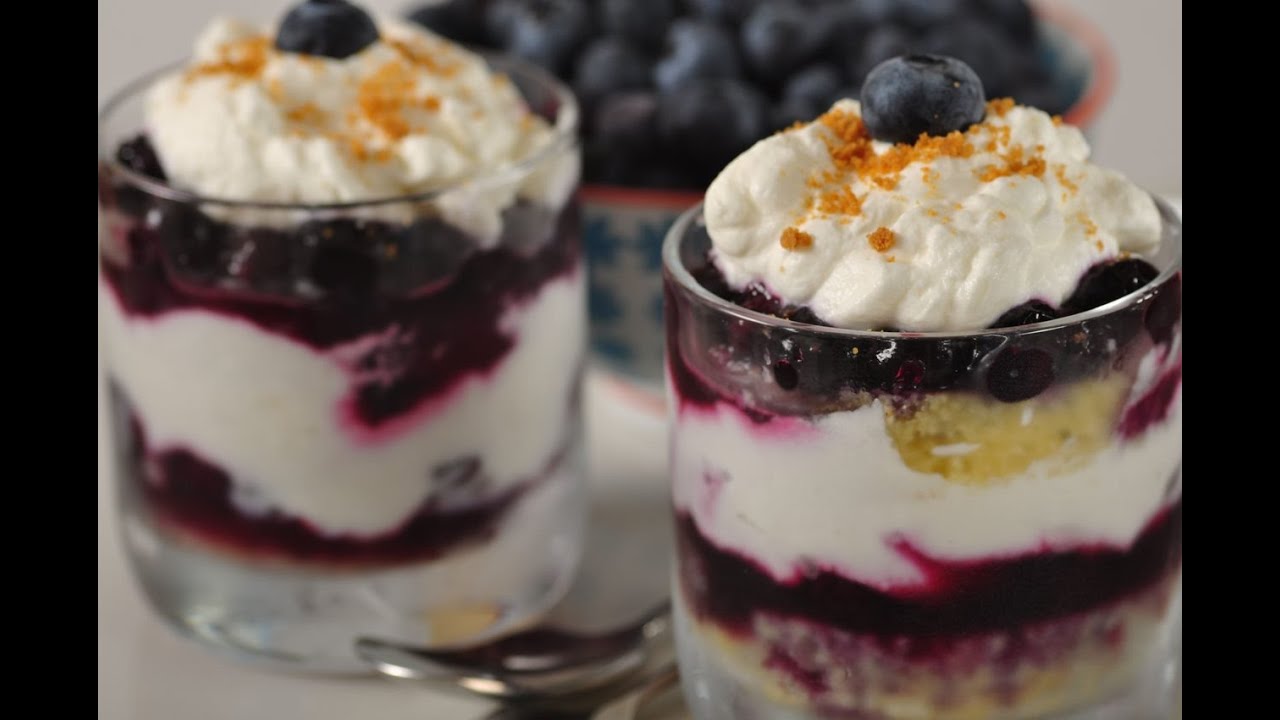 Blueberry Trifle Recipe Demonstration - Joyofbaking.com
