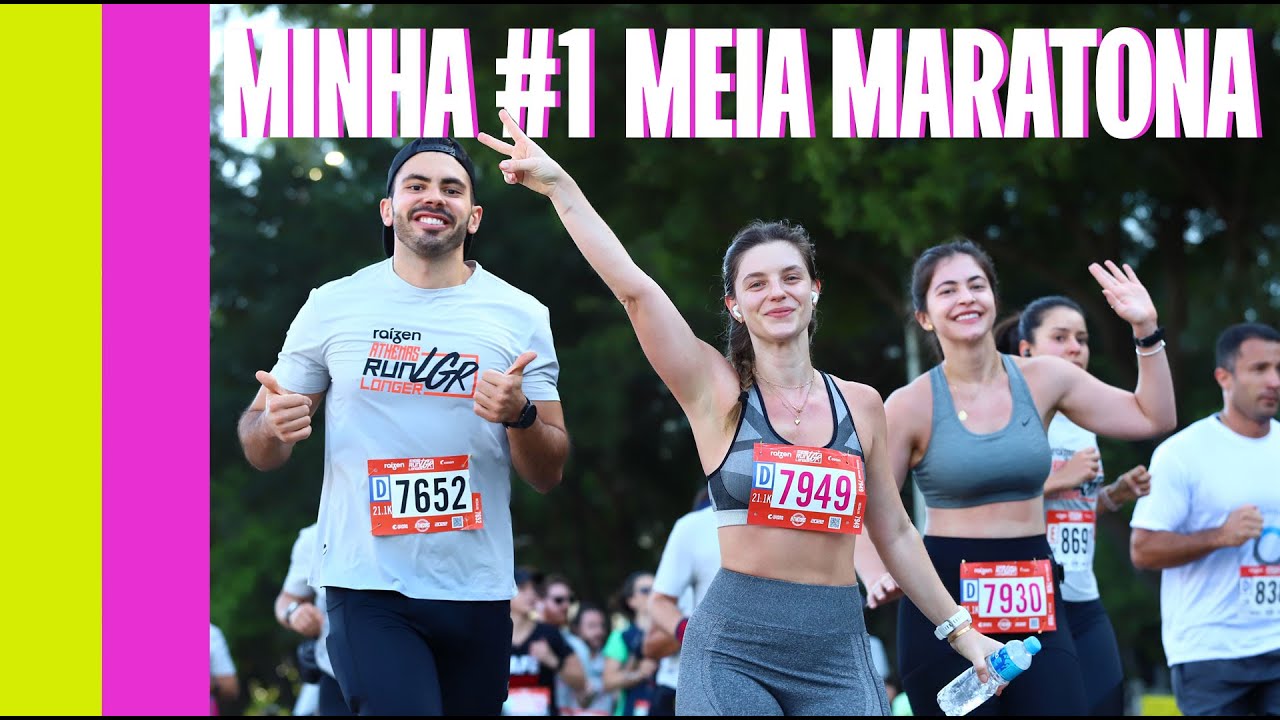 CORRI 21KM SEM PARAR 😱 MINHA PRIMEIRA MEIA MARATONA