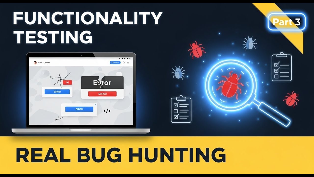 Manual Testing Course Part 4 – Functionality Testing Tutorial with Live Demo