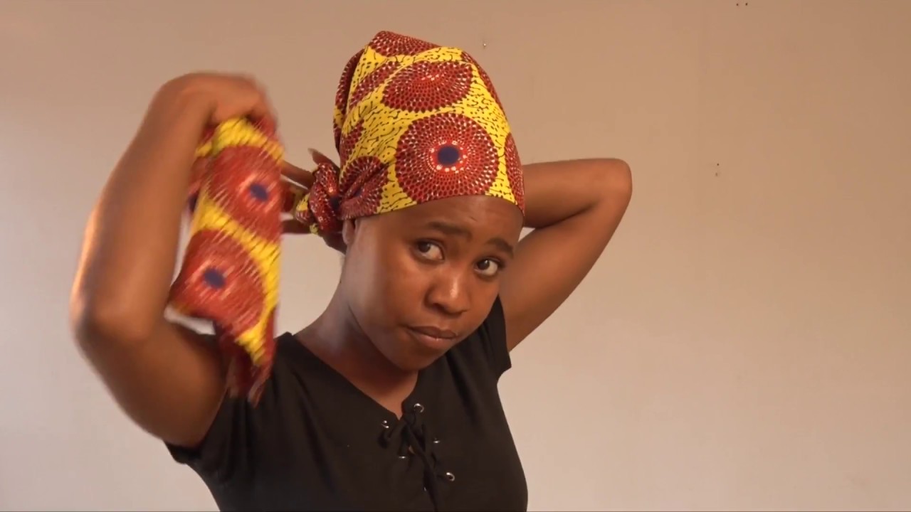How to wear a traditional doek