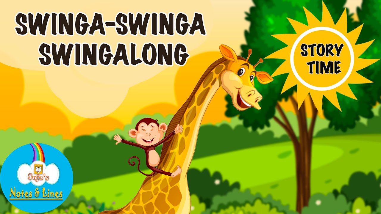 Swinga-Swinga-Swingalong ! | Funny Nursery Rhymes | Animal Song for Kids | NotesnLines