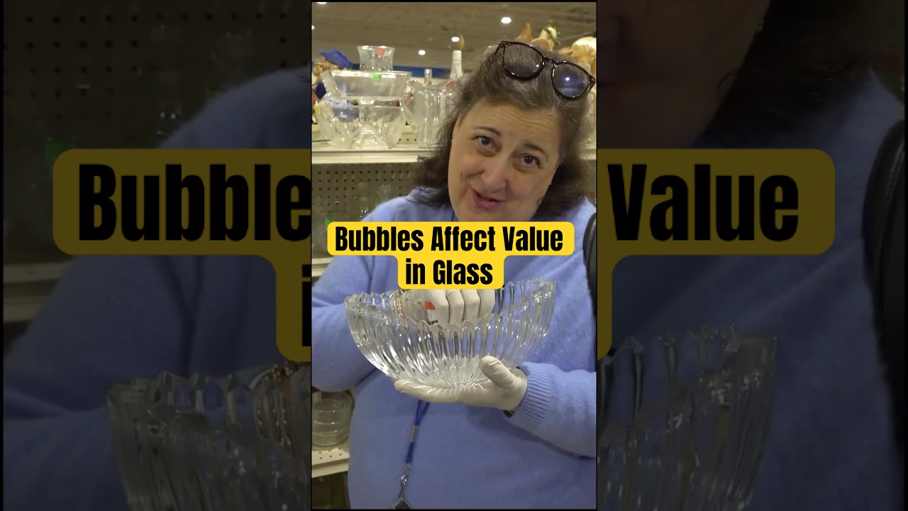 How Bubbles in Glass & Crystal Affect Value - Thrift Shopping with Dr. Lori