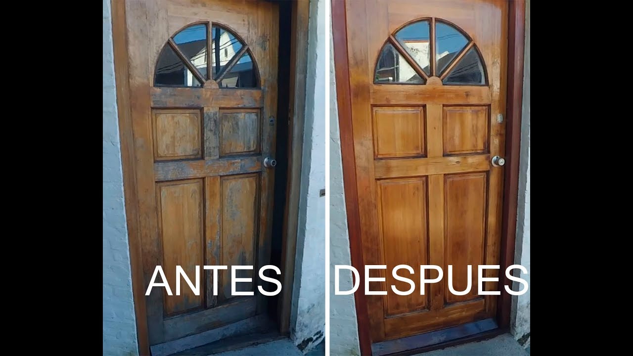 COMO RESTAURAR UNA PUERTA DE MADERA