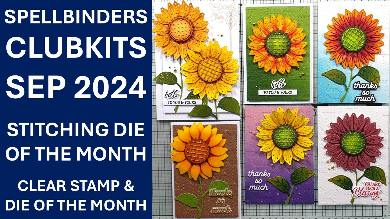 Spellbinders Clubkits Sep 2024 - Stitching Die & Clear Stamp & Die of the Month