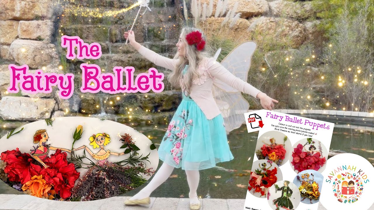 The Fairy Ballet Song - Ballerina Dance with Flower Princesses Animation Music for Children to Dance