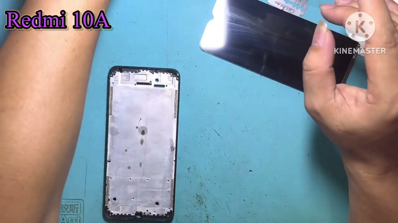 How to Replace Screen Glass On Redmi 10A/Cracked Screen Repair/ Hoang Nam FN