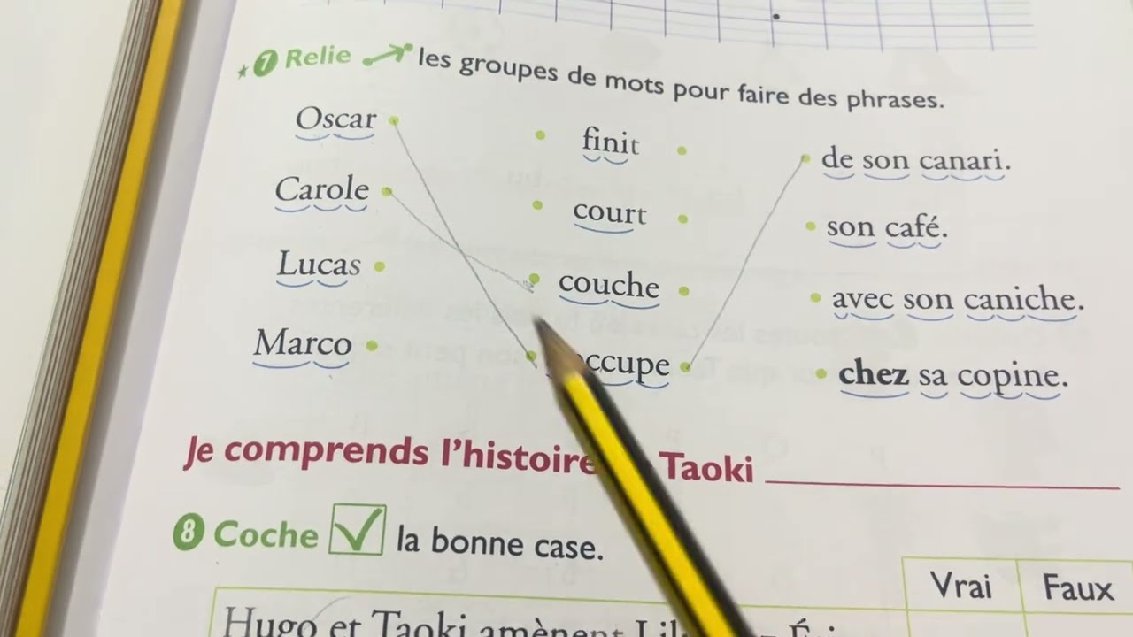 Remettre une phrase en ordre 