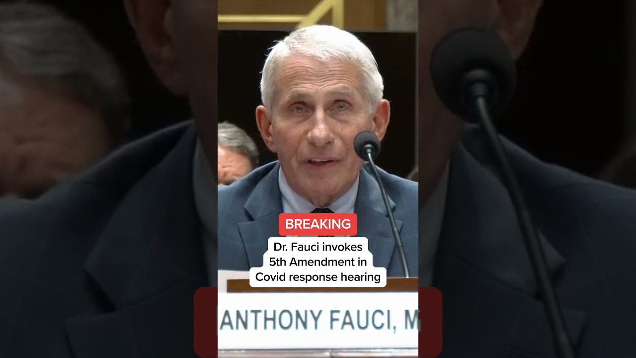 BREAKING: Dr. Fauci invokes 5th Amendment in Covid response hearing