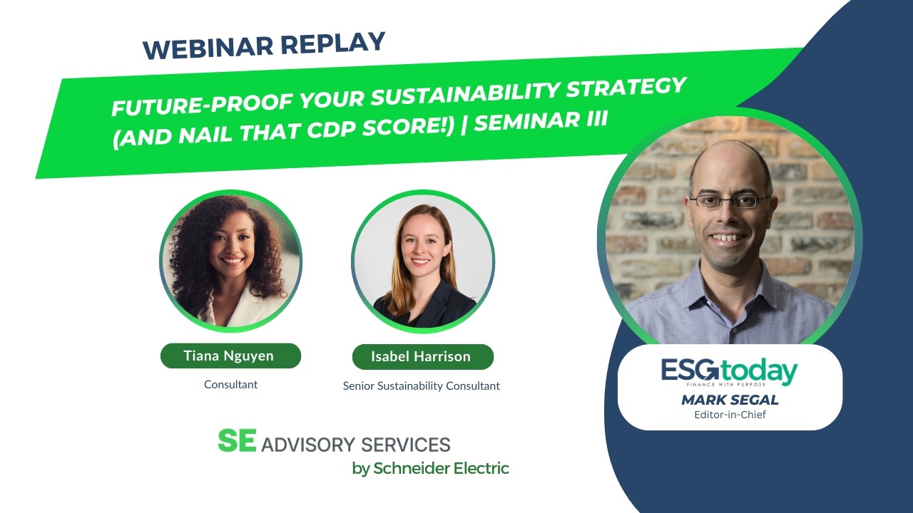 Future-Proof Your Sustainability Strategy (And Nail That CDP Score!) | Seminar III