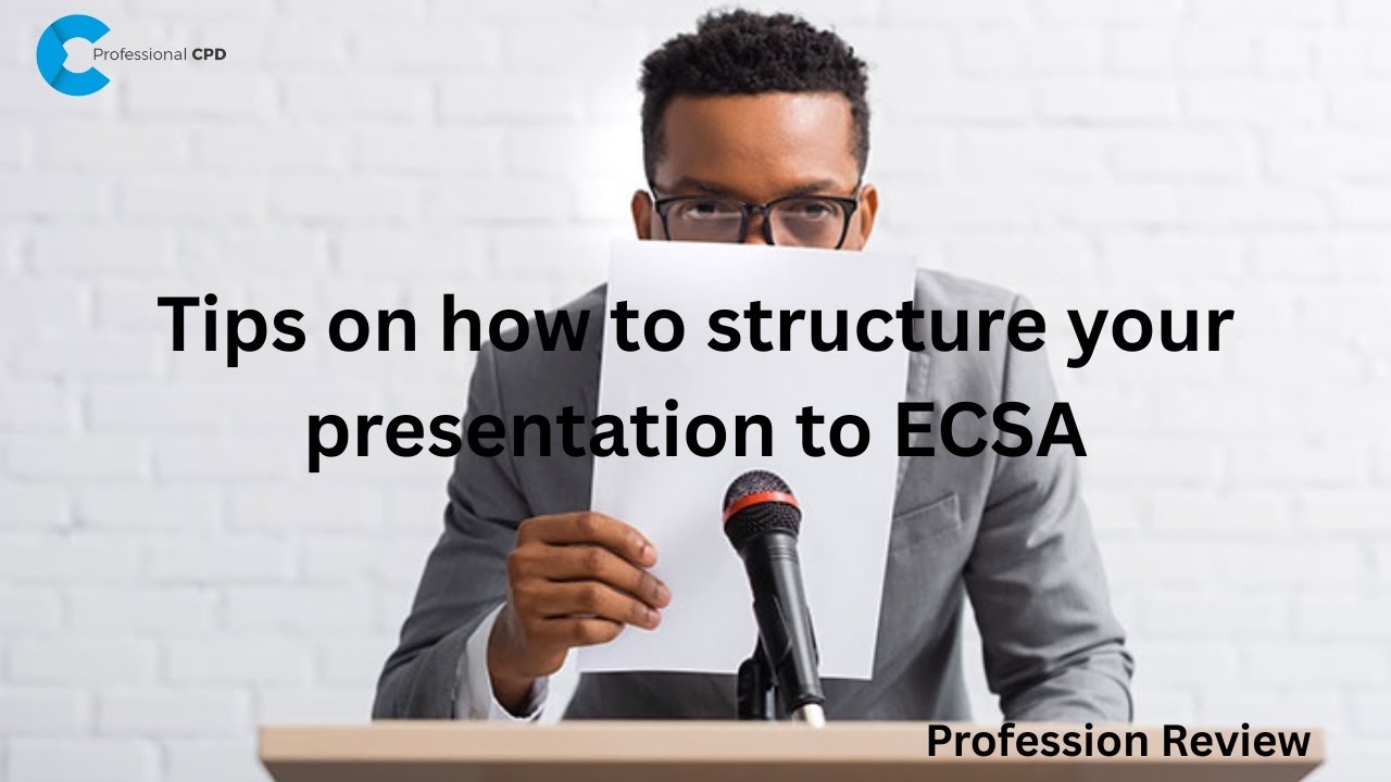 How to structure your presentation to ECSA - Power Point