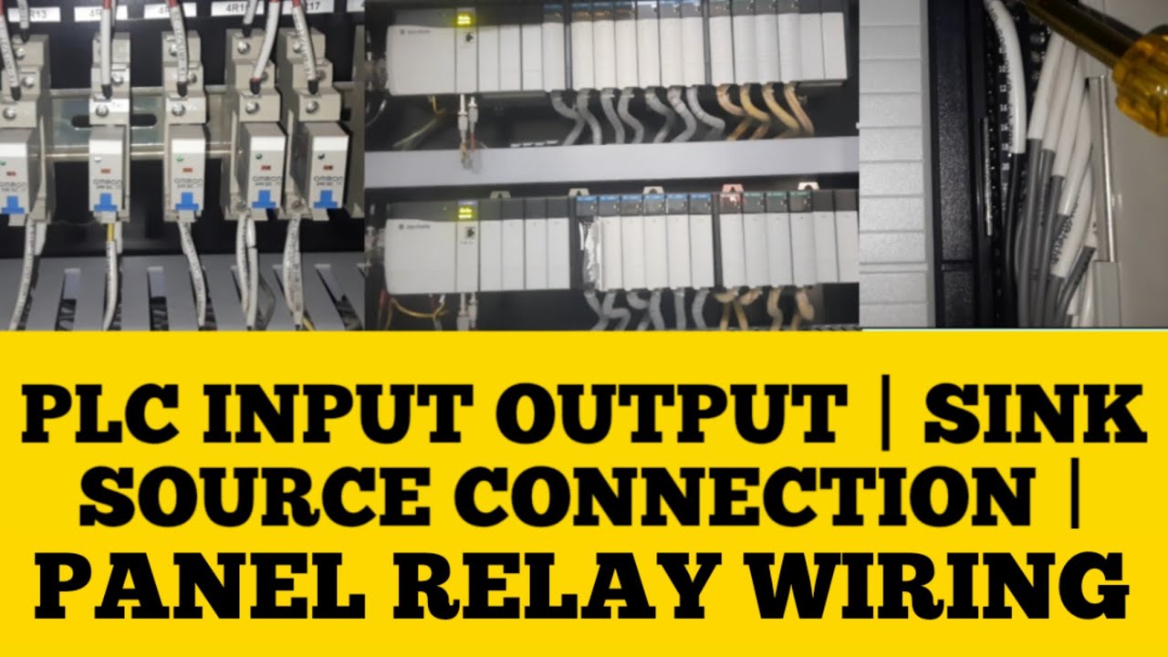 PLC Sink Source connection | Input Output | PLC Panel Relay wiring | PLC Practical Video | Hindi |