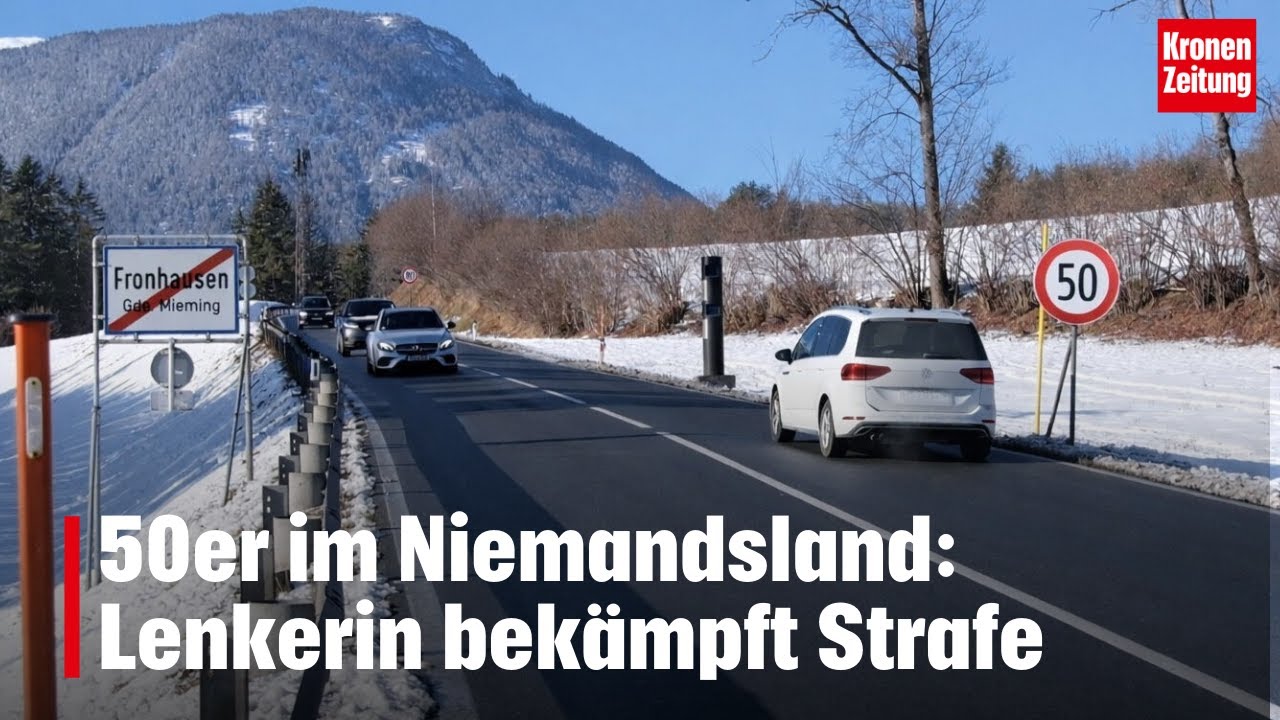 50er im Niemandsland: Lenkerin bekämpft Strafe | krone.tv NEWS