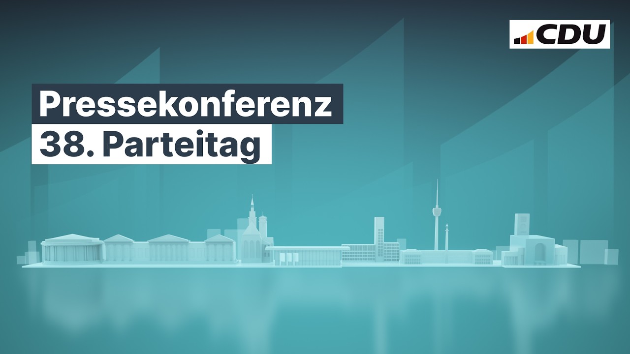 38. Parteitag der CDU Deutschlands – Verantwortung Verpflichtet – Pressekonferenz
