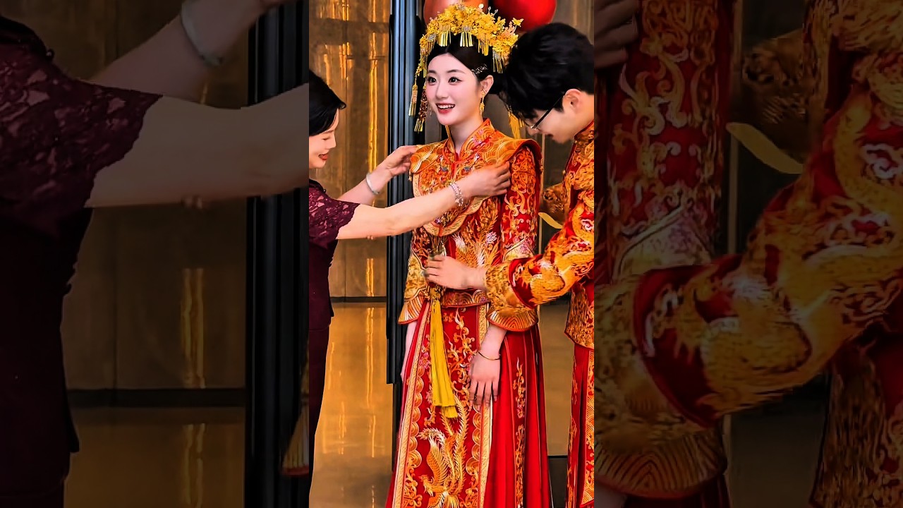 Beautiful Chinese Engagement Dress ❤️ Traditional Love Moment