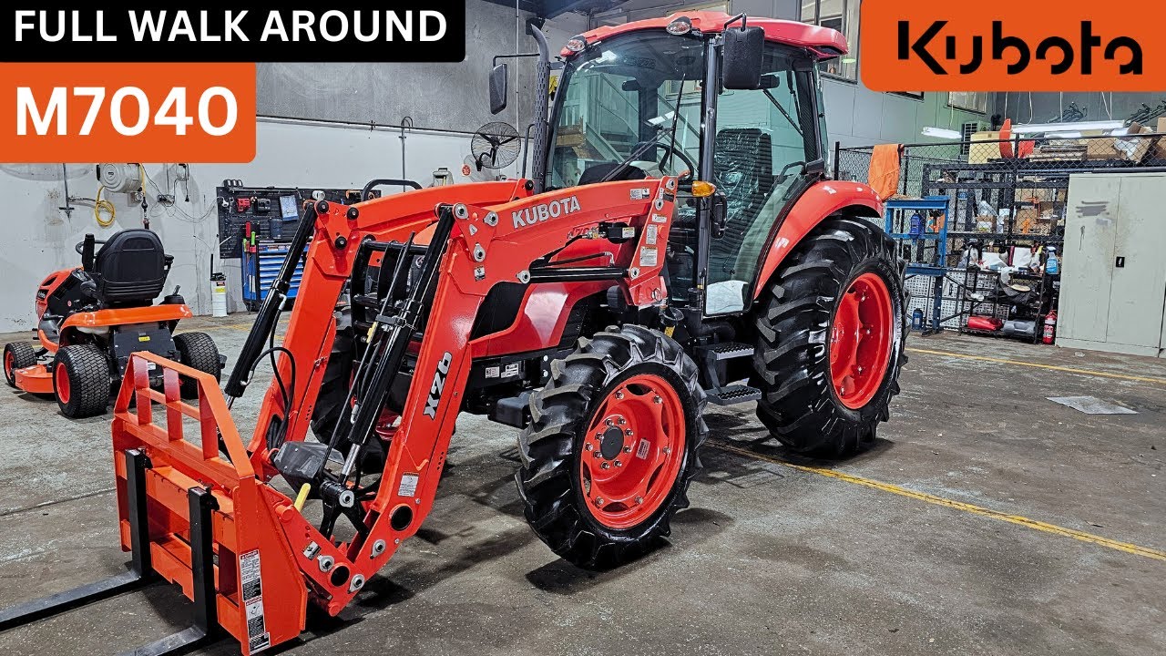 Трактор Kubota M7040 — видео полного обзора #kubota #kubotatractor