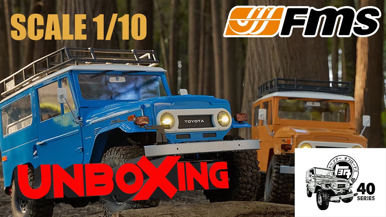 UNBOXING | RC JEEP ADVENTURE KESUKAANNYA PECINTA MOBIL KLASIK | FMS 1:10 TOYOTA LAND CRUISER FJ40 RS
