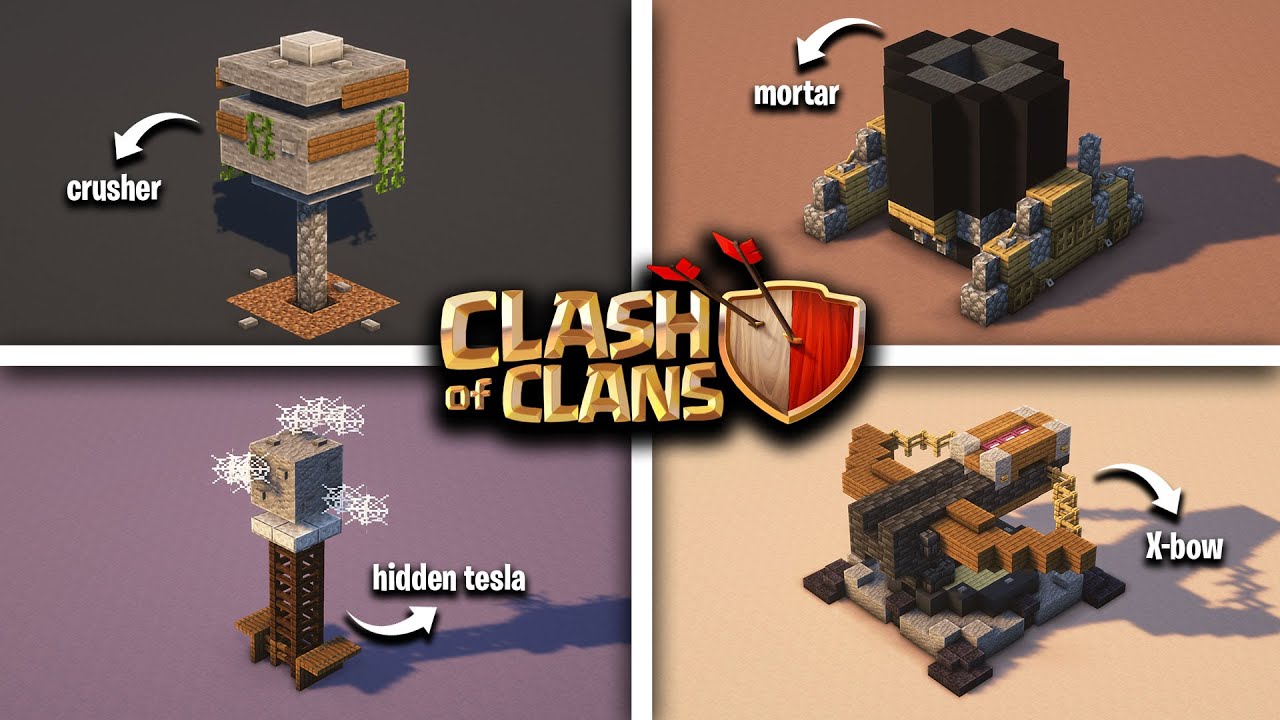 10 Clash of Clans Build Ideas in Minecraft