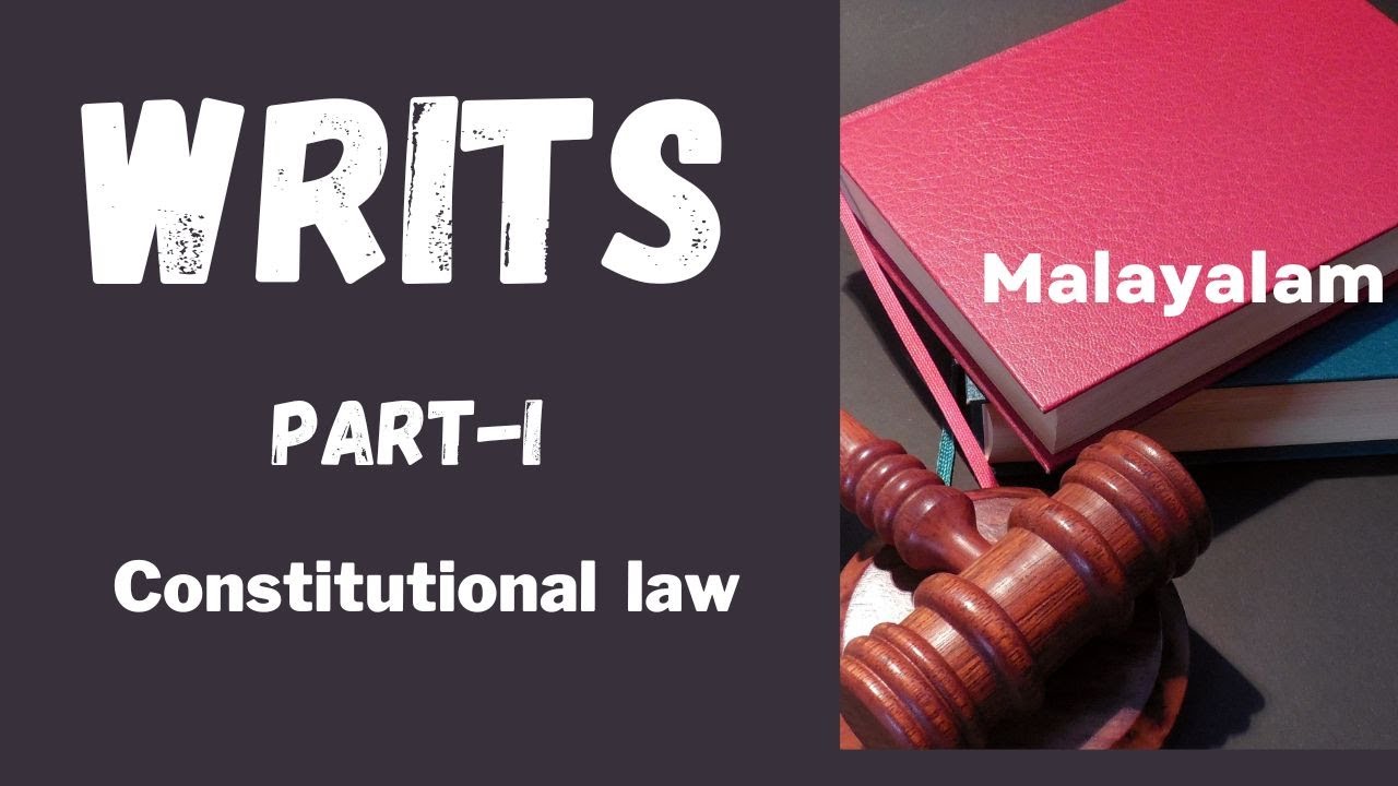 Writs/ Part-I/ An introduction to writs/ Dr. K.K. Sunitha