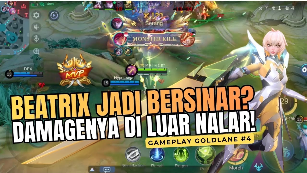 Beatrix Masih Diremehkan? 😮 - Gameplay Gold Lane #Part5 | Damagenya Masih Brutal!