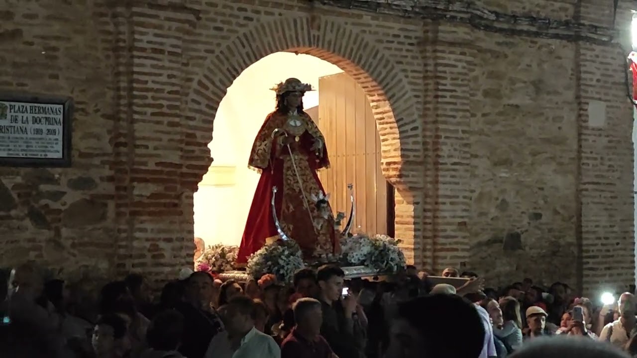 Romería de N. S. de Guaditoca 2023. La Patrona llega al C. del Espíritu Santo. (Sonido Ambiente).4K.