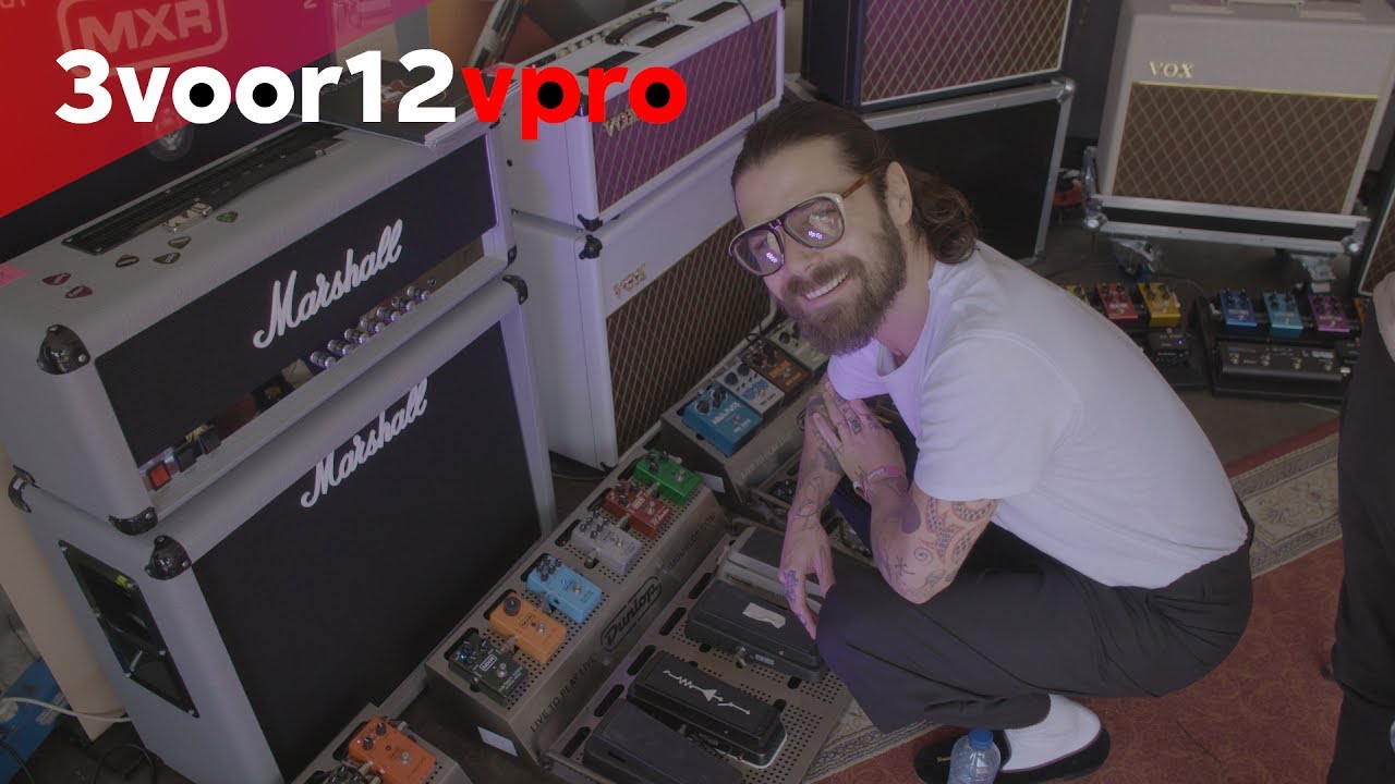 Biffy Clyro in guitar heaven backstage at Pinkpop Festival